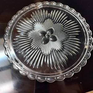 Vintage footed cake plate.